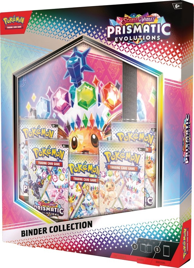 Scarlet & Violet 8.5 Prismatic Evolution Binder Collection Pokemon Trading Cards - 3