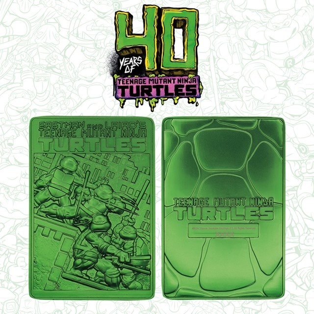 Limited Edition 40th Anniversary Green Teenage Mutant Ninja Turtles Ingot - 7