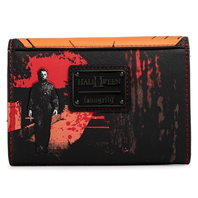 Halloween 2 Michael Myers Pumpkin Tri Fold Wallet hmv Exclusive Loungefly - 3