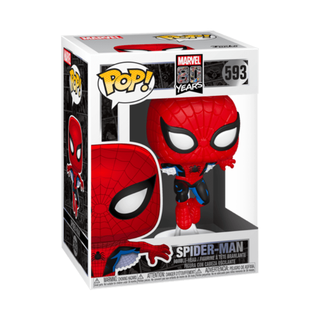 First Appearance Spider-Man (593): Marvel 80th Pop Vinyl - 2