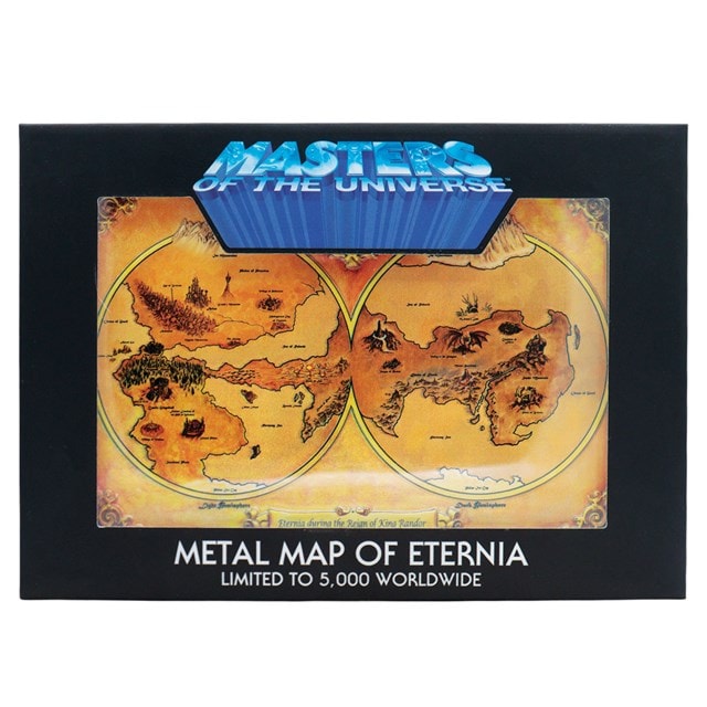 Masters Of The Universe Limited Edition Replica Metal Map Of Eternia - 2