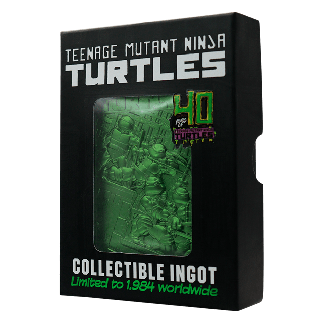 Limited Edition 40th Anniversary Green Teenage Mutant Ninja Turtles Ingot - 2
