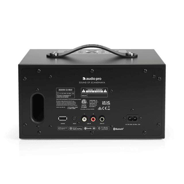 Audio Pro C5 MkII Black Bluetooth Speaker - 3