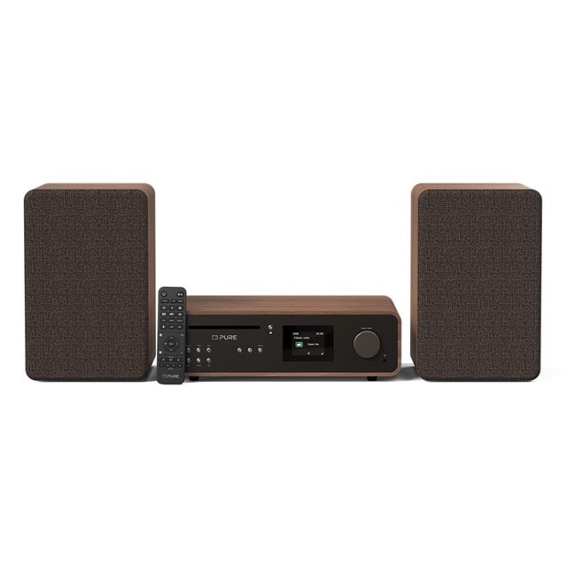 Pure Classic Stereo Coffee Black/Walnut Bluetooth HiFi System - 3