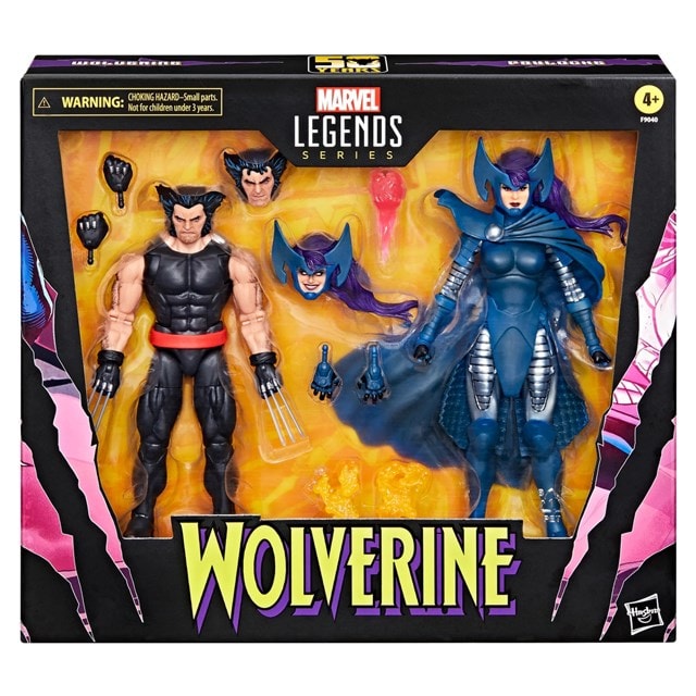 Wolverine And Psylocke Marvel Legends Series Action Figures Double Pack - 2