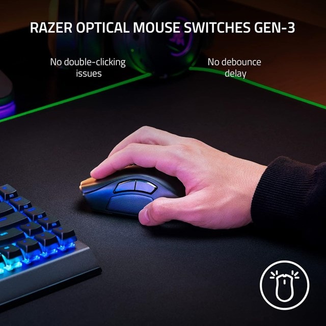 RAZER Naga V2 Pro RGB Wireless Optical Gaming Mouse - 4