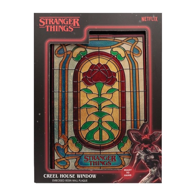 Creel House Stained Glass Window Stranger Things 5 Resin Plaque | HMV Store