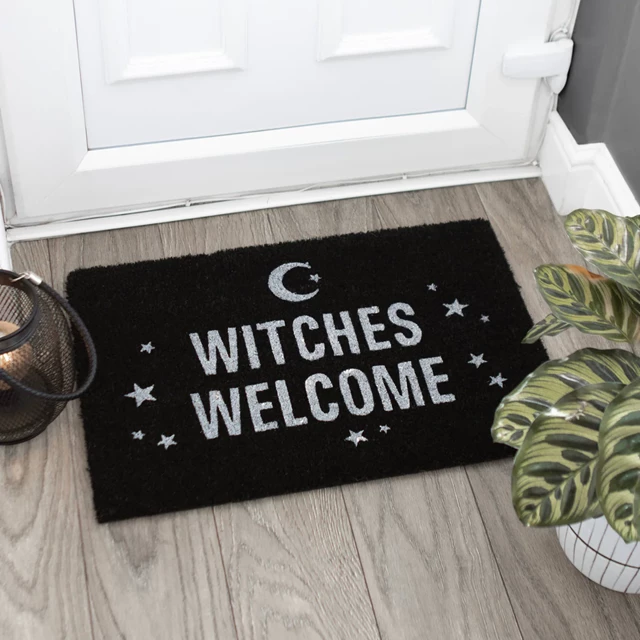 Black Witches Welcome Door Mat - 2