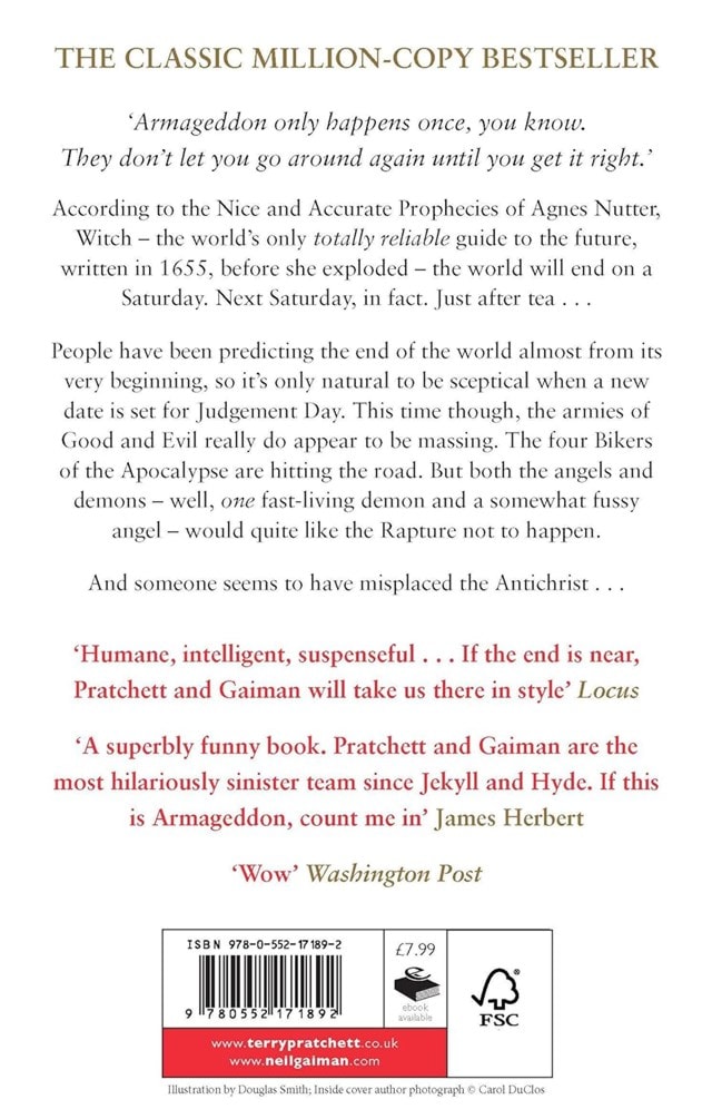 Good Omens Paperback By Terry Pratchett & Neil Gaiman - 2