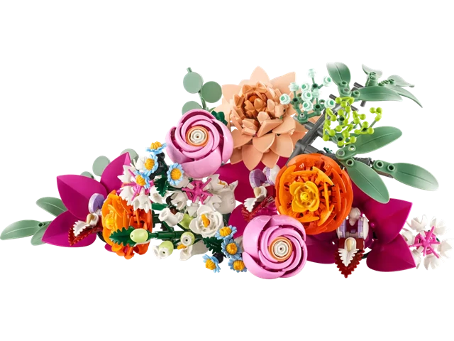 Pretty Pink Flower Bouquet Botanicals LEGO - 1