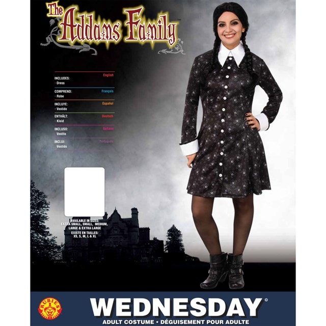 Adult Costume Wednesday Addams Cosplay (Extra Small) - 2