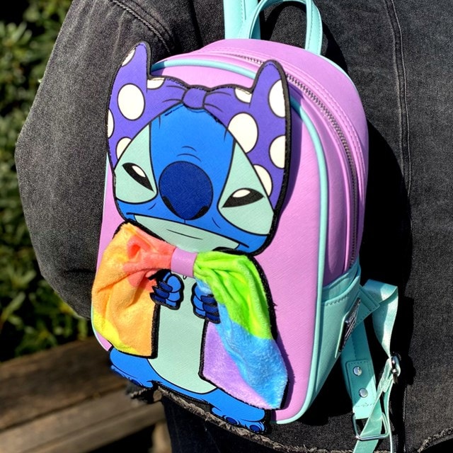 Cosplay Stitch With Rainbow Cape Disney Pride Backpack Loungefly - 2