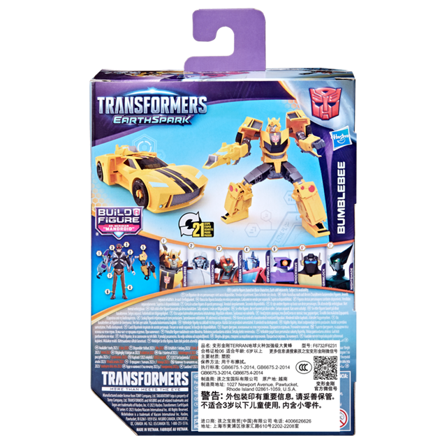 Transformers EarthSpark Deluxe Class Bumblebee Hasbro Action Figure - 3