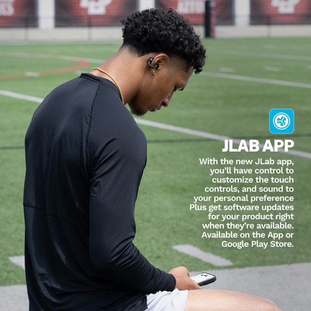 Jlab Flex Black Open Ear Clip True Wireless Bluetooth Earphones - 6