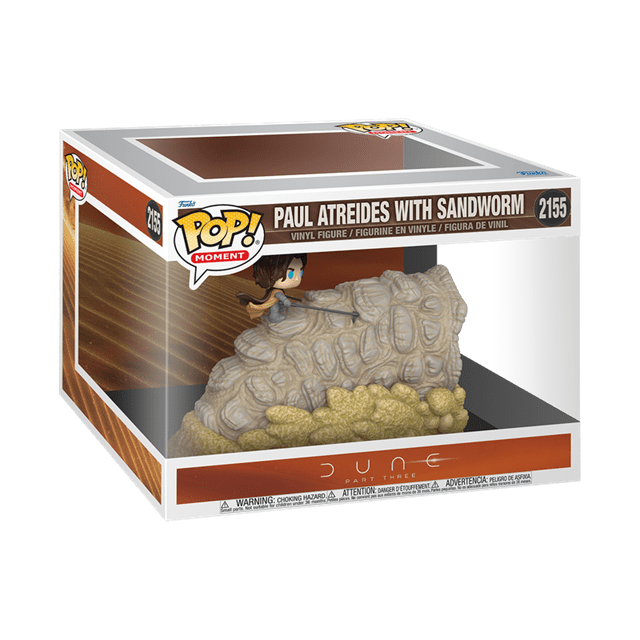 Paul Atreides With Sandworm 2155 Dune Part Three Funko Pop Vinyl Moment - 2