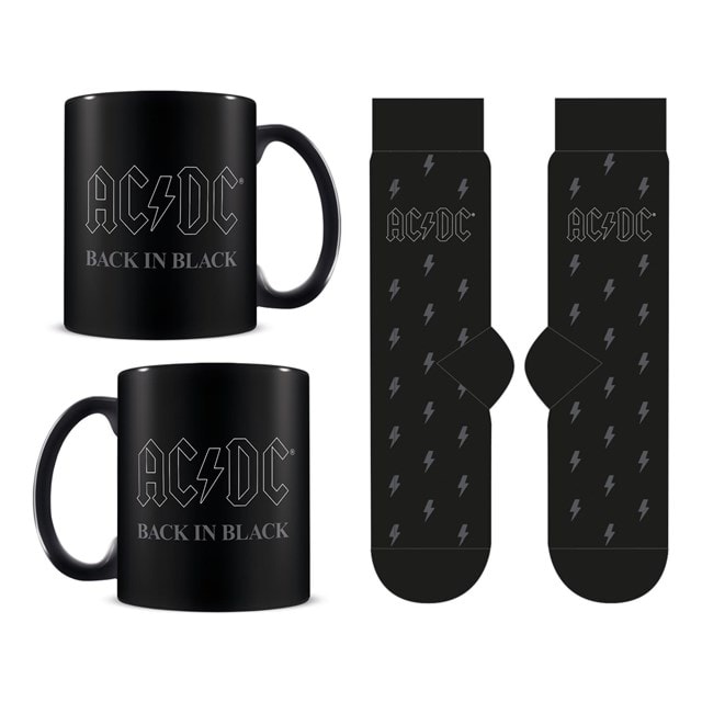 Back In Black AC/DC Mug & Sock Set - 2