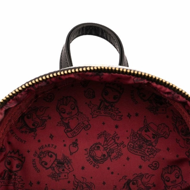 Disney Villains Tattoo All Over Print Mini Backpack Loungefly - 2