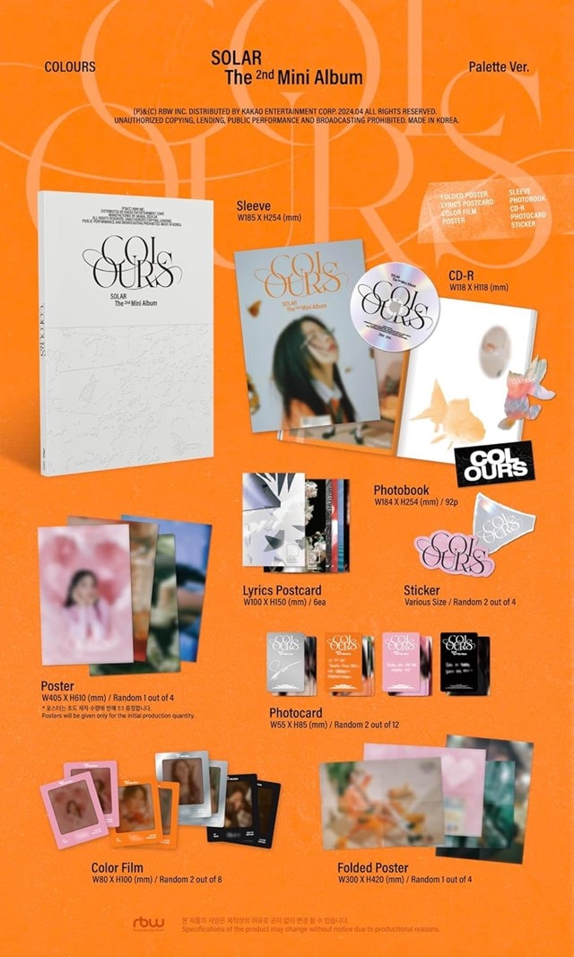 Colours: The 2nd Mini Album (Palette Ver.) - 2