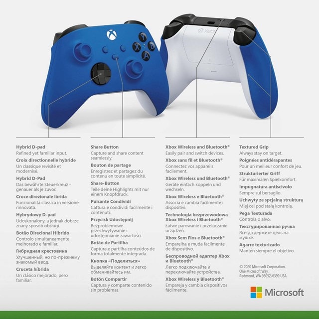 Xbox Wireless Controller V2 - Shock Blue - 5