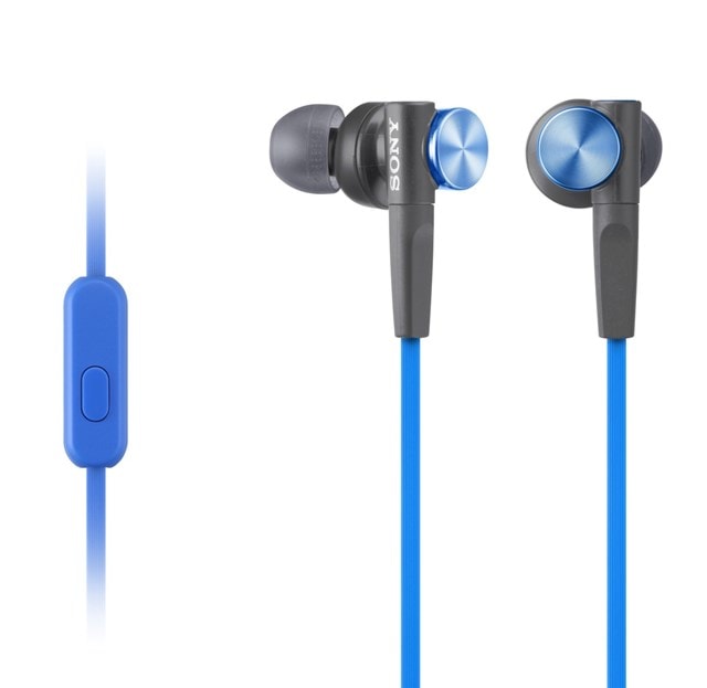 Sony XB50AP Blue Extra Bass Earphones | Earphones | Free shipping over £20  | HMV Store