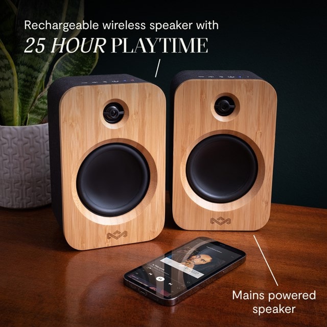 House Of Marley Get Together Duo Bluetooth Bookshelf Speakers - 7