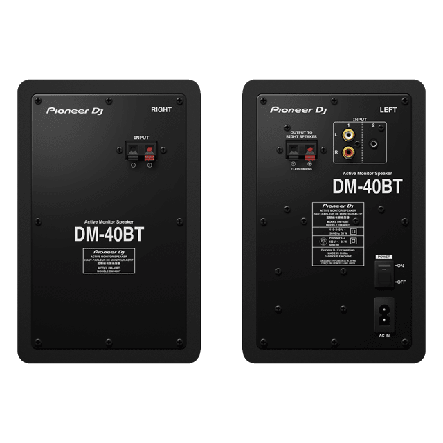 Pioneer DJ DM-40DBT Black 4" Bluetooth Monitor Speakers - 3