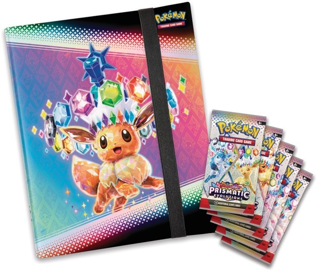 Scarlet & Violet 8.5 Prismatic Evolution Binder Collection Pokemon Trading Cards - 4