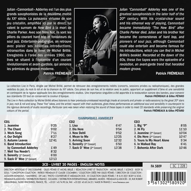 Live in Paris: 1960-1961 - 1