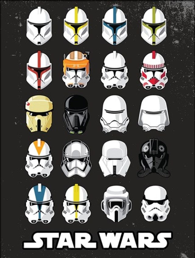 Trooper Helmets Star Wars 30cm x 40cm Print - 1