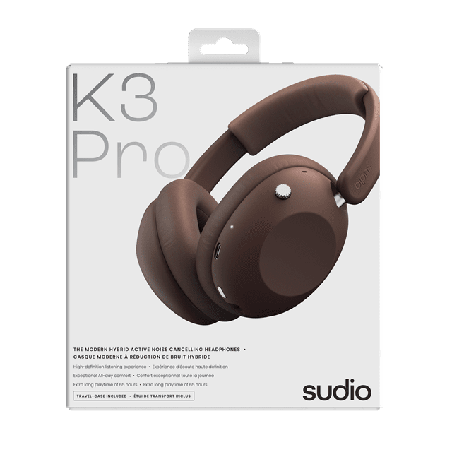 Sudio K3 ANC Pro Black Cherry Active Noise Cancelling Bluetooth Headphones - 7