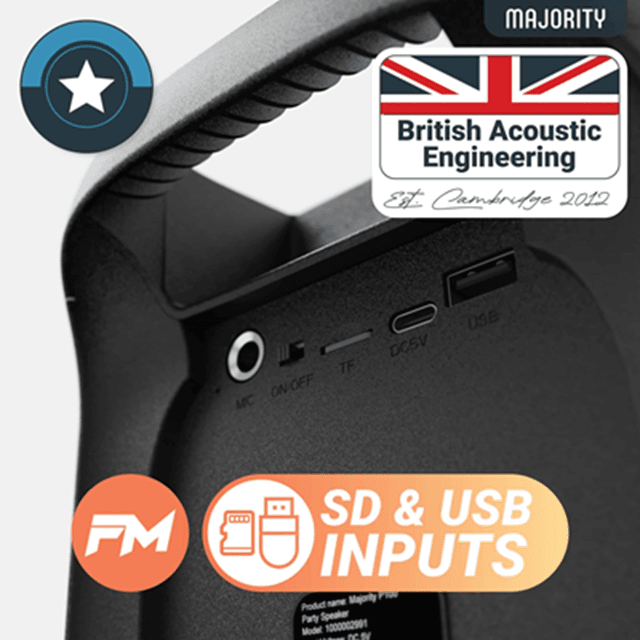 Majority Ps100 Bluetooth Party Speaker - 6