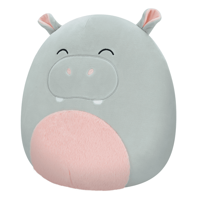 12" Grey Hippo With Fluffy Tummy Squishmallows Plush - 2