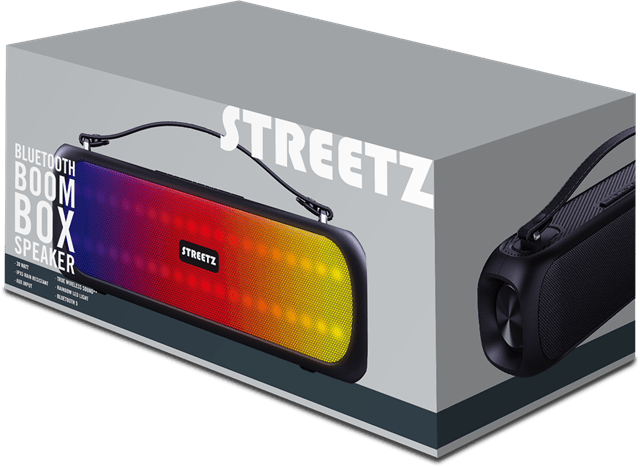 Streetz 30W LED Boombox Bluetooth Speaker - 9