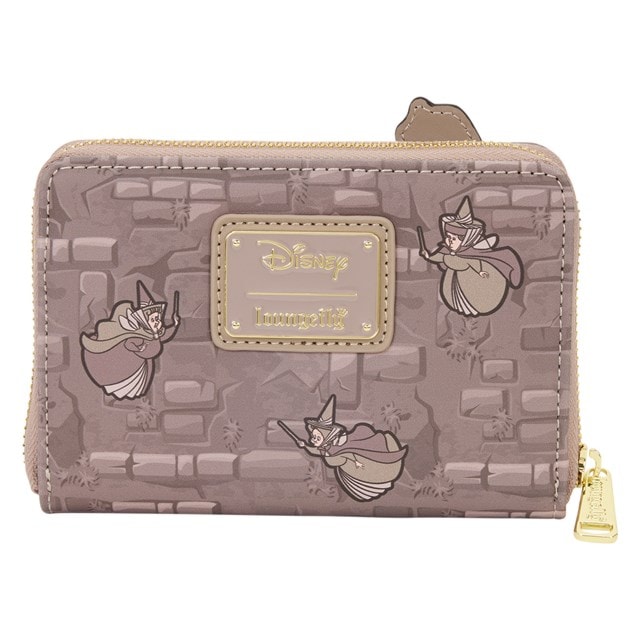 Sleeping Beauty & Maleficent Spinning Wheel Disney Loungefly Zip Around Wallet - 3