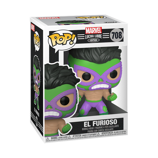 El Furioso: Hulk (708): Lucha Libre: Marvel Pop Vinyl - 2