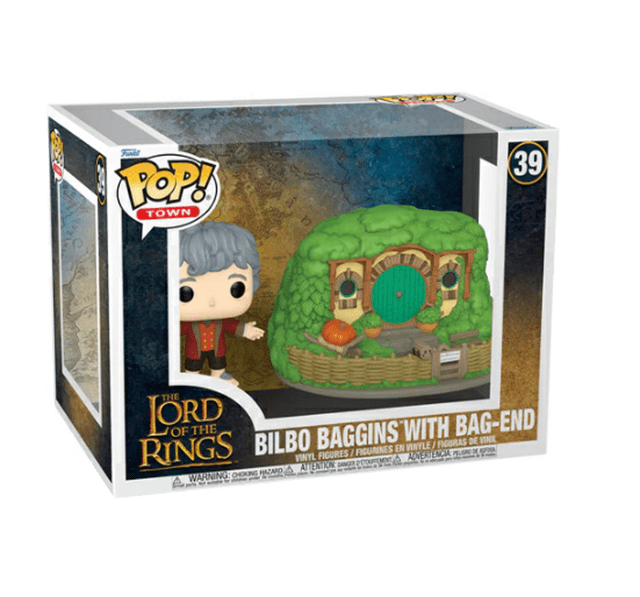 Bilbo Baggins With Bag-End 39 Lord Of The Rings Pop Vinyl Town - 2
