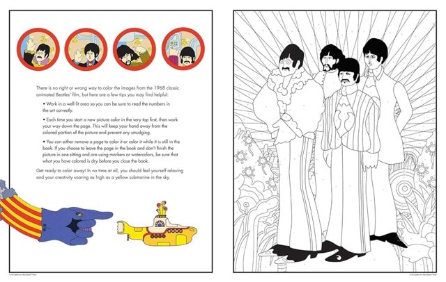 The Beatles Yellow Submarine Colour By Numbers - 3