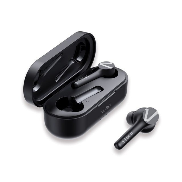 Veho STIX II Carbon Black True Wireless Bluetooth Earphones - 3