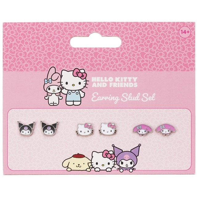 Hello Kitty, Kuromi And My Melody Sanrio Stud Earring Set - 3