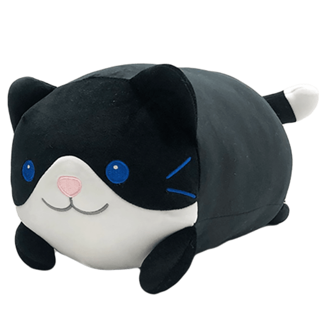 Yabu Black Rollo Cat Plush - 1