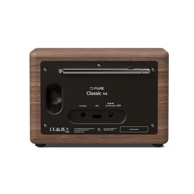 Pure Classic H4 Coffee Black/Walnut DAB+/FM Portable Radio & Bluetooth Speaker - 4