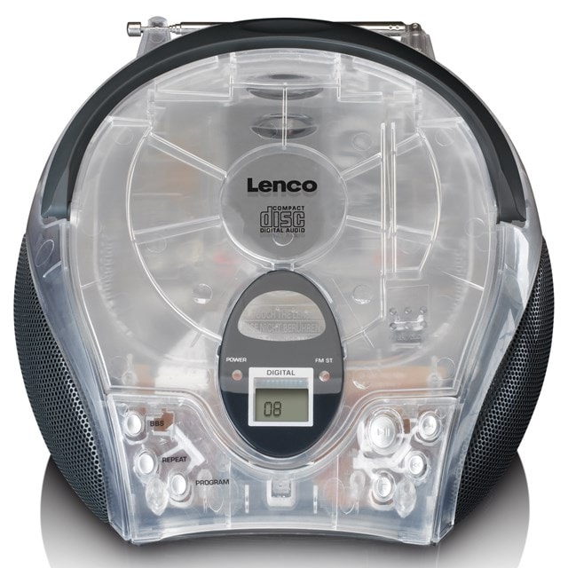 Lenco SCD-24TR Transparent CD Player with FM Radio - 5