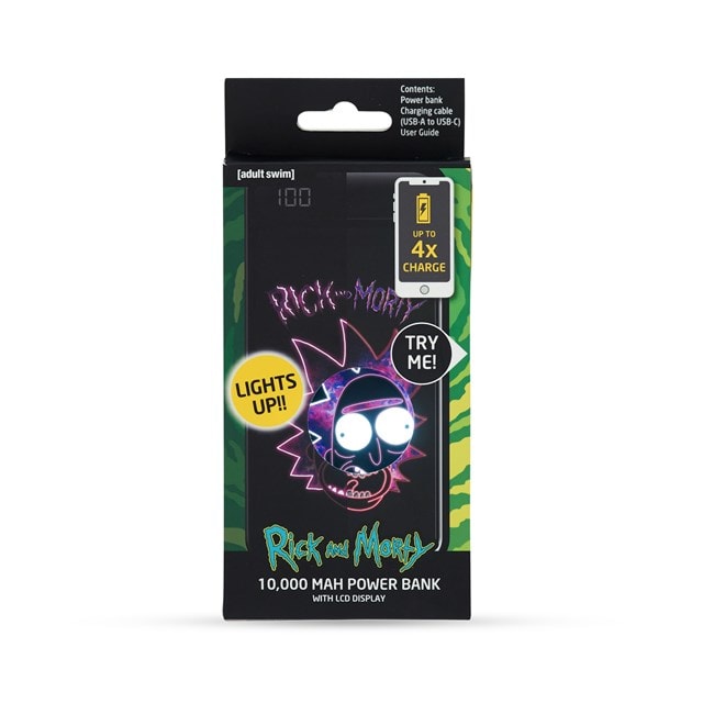 Lazerbuilt Rick & Morty 10000mAh Light Up Power Bank - 7