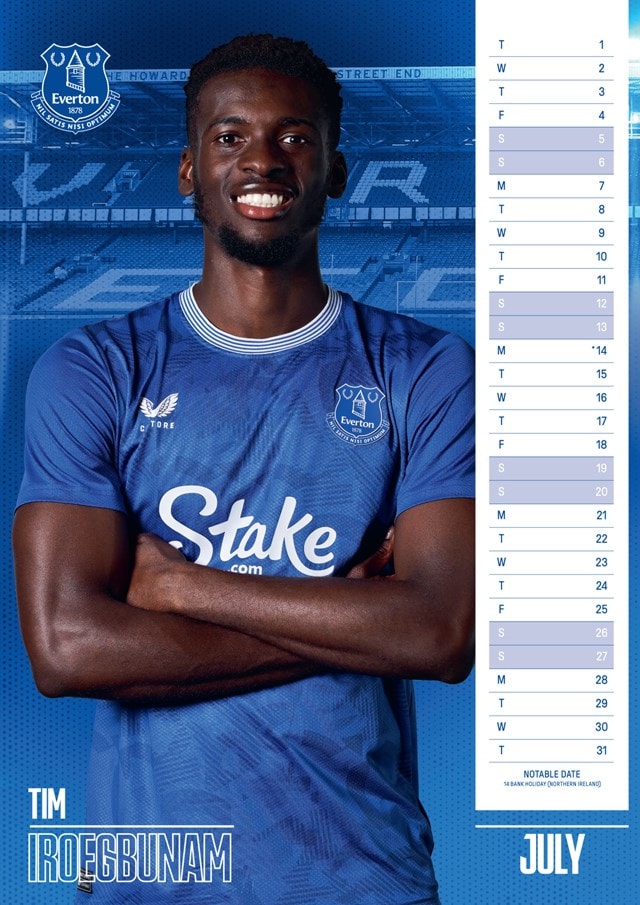 Everton FC 2025 A3 Calendar - 2