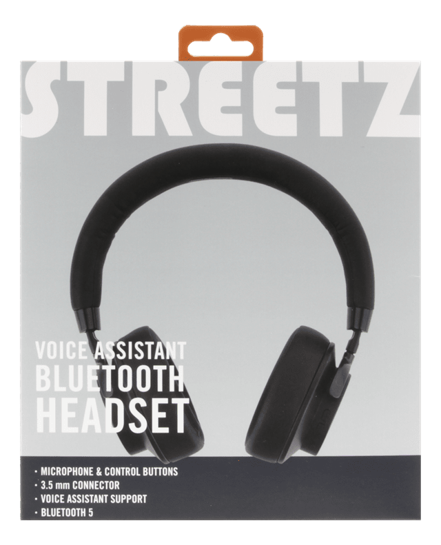 Streetz HL-BT405 Black Bluetooth Headphones - 5