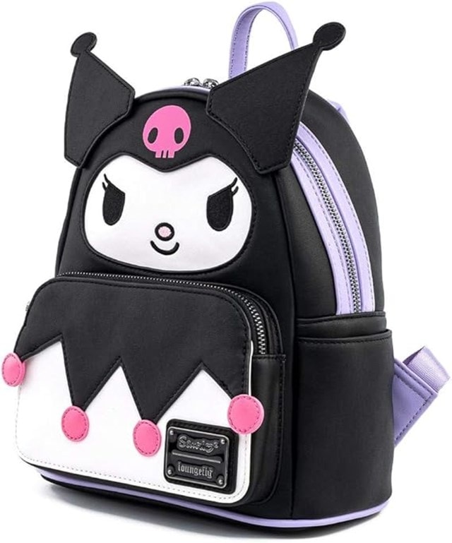 Kuromi Cosplay Faux Leather Sanrio Loungefly Mini Backpack - 2