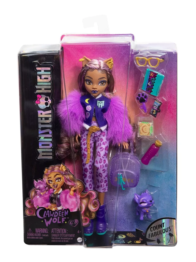 Clawdeen Wolf Monster High Mattel Doll - 5