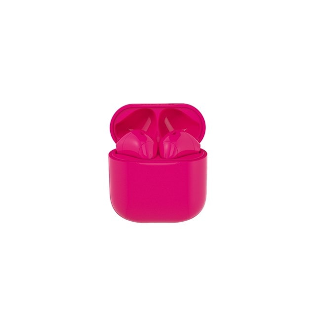 Happy Plugs Joy Cerise Pink True Wireless Bluetooth Earphones - 2