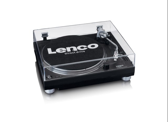 Lenco LS-3809BK Black Direct Drive Turntable - 2