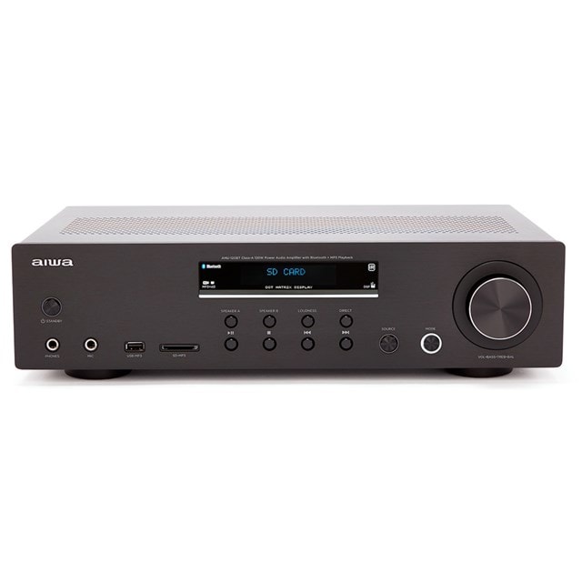 Aiwa AMU-120BTBK Black Stereo Amplifier - 1